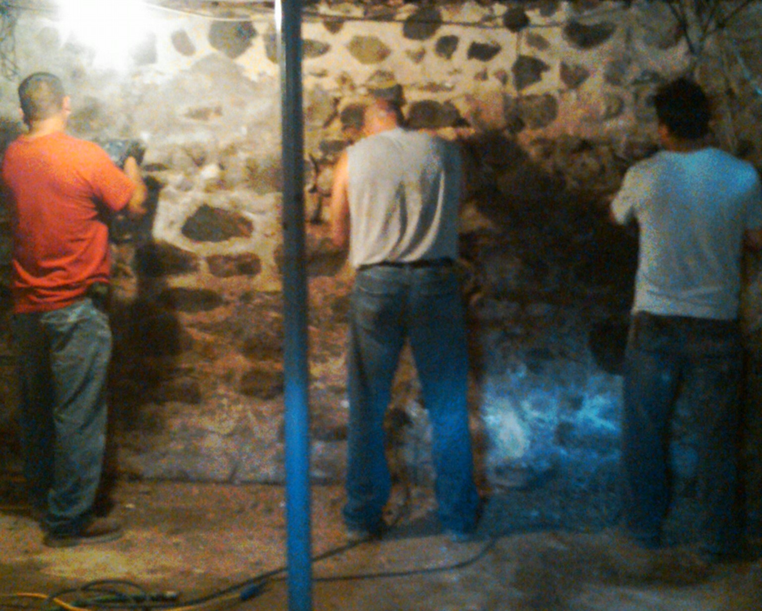 The team of Dans Custom Brickwork at work